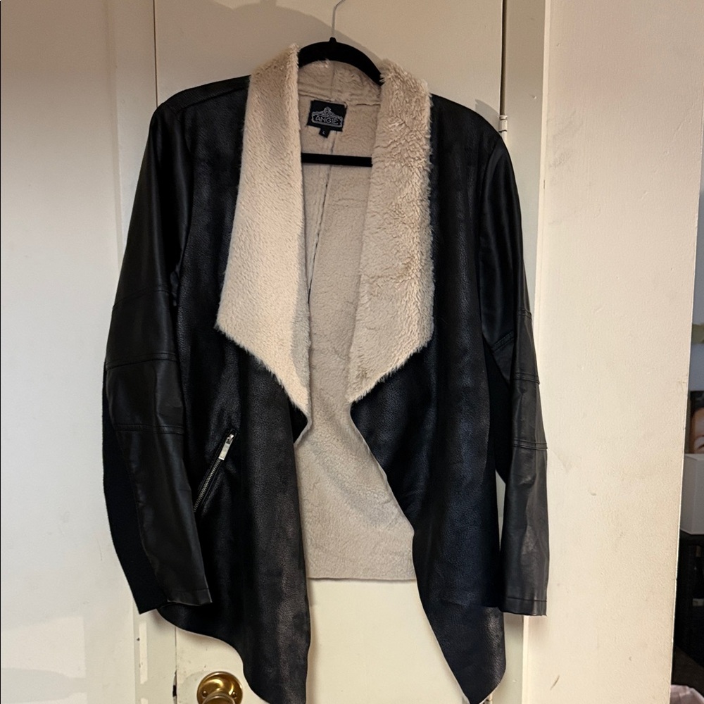 Angie Black and Cream Teddy Jacket